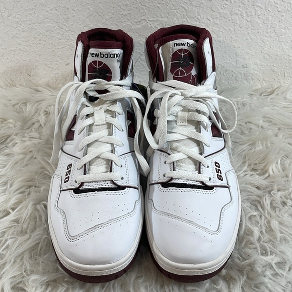 NEW BALANCE BB650RCH High Top Sneakers Men's US 13 White Basketball Shoes NEW - Picture 3 of 16